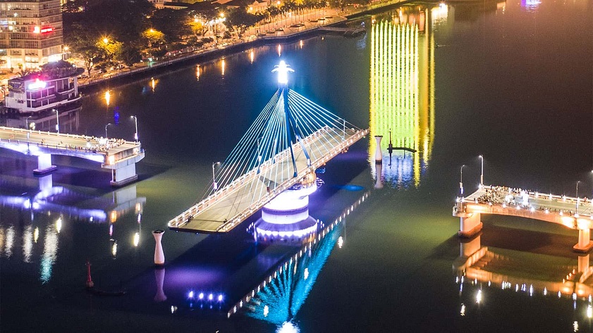 Da Nang City, Vietnam is home to many bridges
